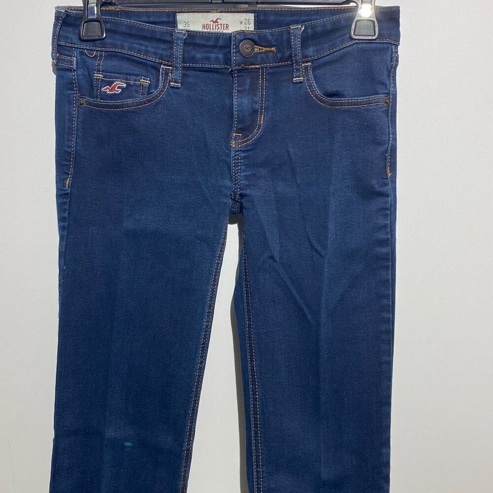 Hollister Low Rise Skinny Jeans Dark‎ Wash Blue W26 L31 Size 3S